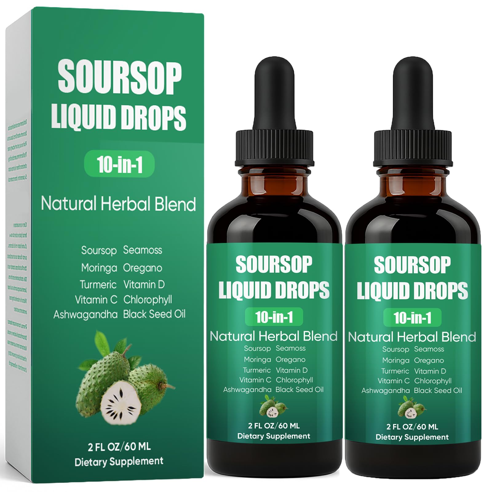 Amazon.com: Soursop 10-in-1 Liquid Drops, Soursop Bitters Extract